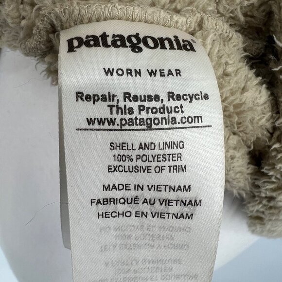 Patagonia Womens Los Gatos Fleece Quarter-Zip Pullover Jacket Tan Size Medium - Picture 11 of 12